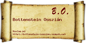Bottenstein Osszián névjegykártya
